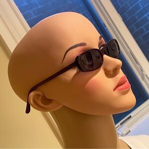 Vintage. 1990s Minimalism. Bada; made in Japan.  Elegant Black Sunglasses.